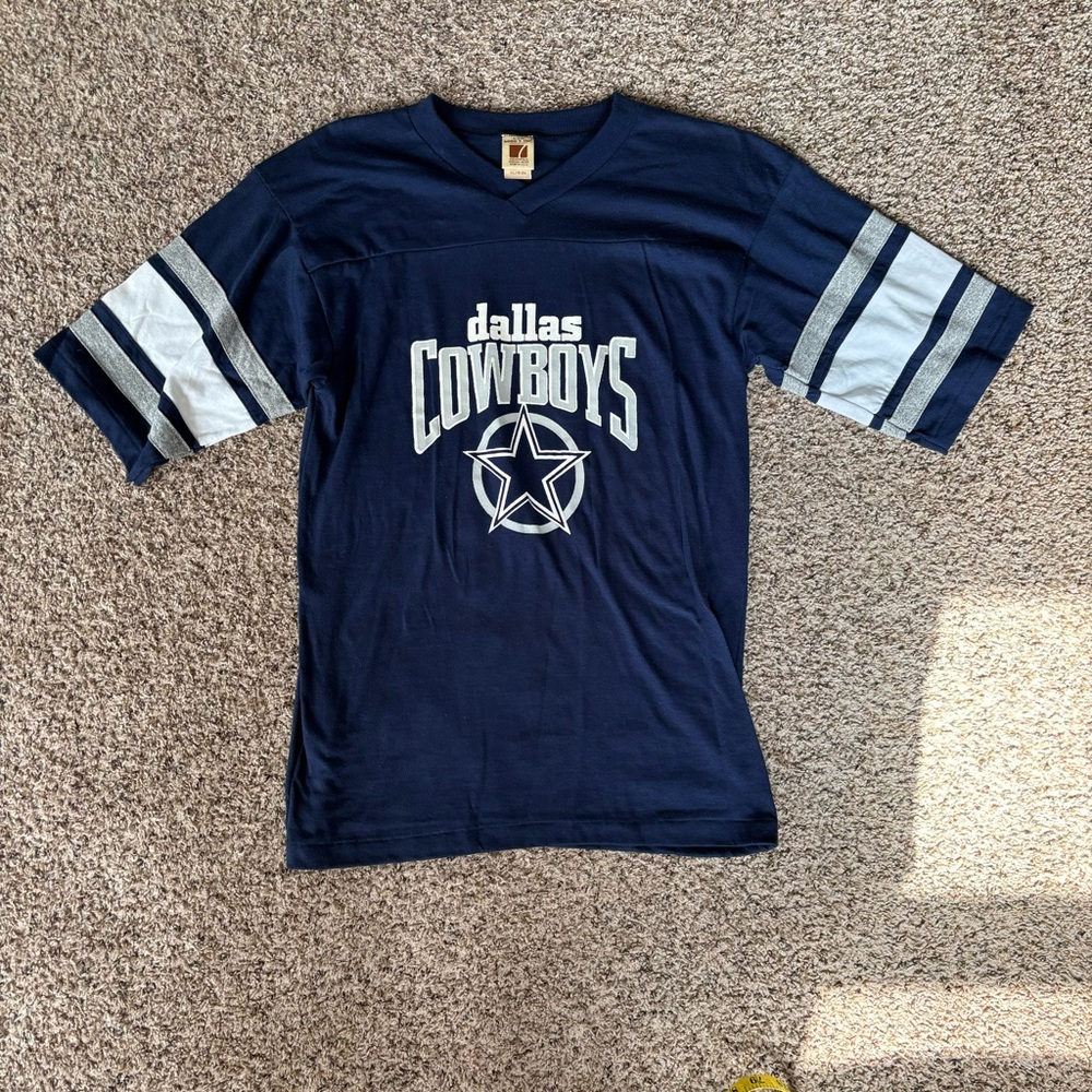 Vintage 90s Made in the USA NFL Dallas Cowboys Sport Jersey T-Shirt